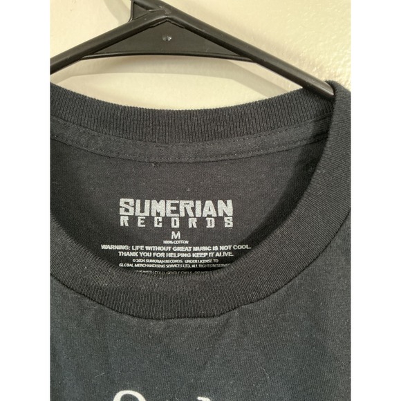 Bad Omens Sumerian Records Band T Shirt Black Moth Graphic Print Mens Size M - Picture 2 of 3